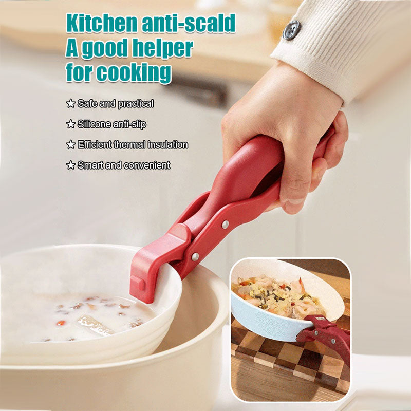Pinza Antiscottatura in Acciaio Inox, Antiscivolo Multiuso Pinza per Piatti Caldi, Manico per Afferrare e Sollevare Ciotole, Facile da riporre, per forno, friggitrice ad aria Pinza Antiscottatura in Acciaio Inox, Antiscivolo Multiuso Pinza per Piatti Caldi, Manico per Afferrare e Sollevare Ciotole, Facile da riporre, per forno, friggitrice ad aria