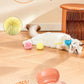 🥳✨Electric cat wand for indoor cats, new automatic retractable interactive cat toy with plush ball, soft ball launcher, environmental enrichment toy for kittens, adult cats and multi‑pet households
