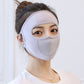 Maschera integrale traspirante con protezione solare in seta di ghiaccio a collo lungo