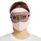 Maschera integrale traspirante con protezione solare in seta di ghiaccio a collo lungo