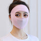 Maschera integrale traspirante con protezione solare in seta di ghiaccio a collo lungo