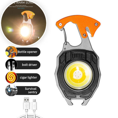 🔦🛡️ Mini portachiavi LED per l'autodifesa – Super luminoso, modalità strobo, USB-C – Sicurezza e luce in un unico dispositivo! ✨