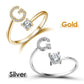 💍 Sconto del 50%! ❤️ Anello con iniziale "Amore" – Personalizzabile, regolabile e perfetto come regalo significativo per te o per la persona amata ✨