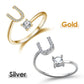 💍 Sconto del 50%! ❤️ Anello con iniziale "Amore" – Personalizzabile, regolabile e perfetto come regalo significativo per te o per la persona amata ✨