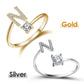 💍 Sconto del 50%! ❤️ Anello con iniziale "Amore" – Personalizzabile, regolabile e perfetto come regalo significativo per te o per la persona amata ✨