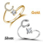 💍 Sconto del 50%! ❤️ Anello con iniziale "Amore" – Personalizzabile, regolabile e perfetto come regalo significativo per te o per la persona amata ✨