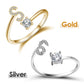 💍 Sconto del 50%! ❤️ Anello con iniziale "Amore" – Personalizzabile, regolabile e perfetto come regalo significativo per te o per la persona amata ✨