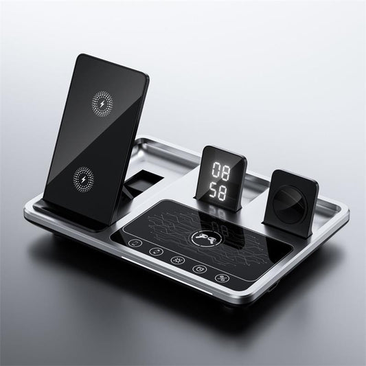 הדור החדש Fast Smart Touch 4 ב-1 מטען אלחוטי עבור iPhone, Apple Watch ו-AirPods
