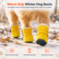 Stivaletti invernali caldi e impermeabili per cani, con suole morbide antiscivolo