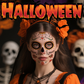 Tatuaggi temporanei per il viso per Halloween e il Giorno dei Morti – resistenti all'acqua e al sudore, perfetti per feste in costume e trucchi a tema horror