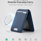 Portafoglio intelligente MagSafe in vera pelle nappa – con Apple Trova il mio™ e Google Find Hub™, protezione RFID e ricarica wireless.