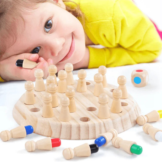 Regali per bambini🎁Gioco degli scacchi in legno Memory Match Stick