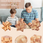 Puzzle tangram in legno con cilindri 3D ad incastro unisex Rompicapo Magico test del QI Set di giochi classici