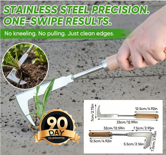 🌿 SCONTO DEL 50% PER TEMPO LIMITATO! ✨ Attrezzo per diserbo in acciaio inox – Preciso, resistente, ideale per rimuovere le radici ✨