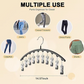 🔥Saldi🔥Organizer per leggings da riporre nell'armadio, appendiabiti in metallo per pantaloni da yoga con rivestimento in gomma
