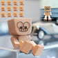 🔥 Adorabile Piccola Figura di Legno Oscillante & 12 Espressioni Magnetiche