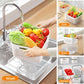 Set 3 Contenitori per Frutta con Cestello Scolapasta Rimovibile, Antigoccia e Impilabili
