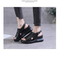 Sandali da donna con zeppa, tinta unita, open toe, tacco alto