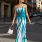 👗 -50%: Abito a righe con spalline sottili — Aderente e leggero