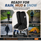 🌧️ Copriscarpe Impermeabili Riutilizzabili per Pioggia, Fango e Neve – PVC, Suola Antiscivolo, Cerniera, 5 Taglie – 2 Colori