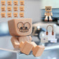 🔥 Adorabile Piccola Figura di Legno Oscillante & 12 Espressioni Magnetiche