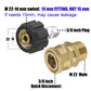 Set adattatori per idropulitrice M22 per connessione rapida