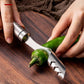 Strumento in acciaio inox per rimuovere i semi e il torsolo dei peperoncini (Sconto del 40%)