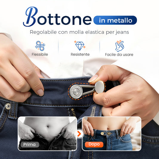 🏆Pulsante di estensione in metallo con molla per jeans🔩👖