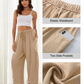 📢📢 Sconto del 40% ⏰ Pantaloni da donna in lino a gamba larga – Freschi, a vita alta, fluidi 🌾