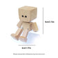 🔥 Adorabile Piccola Figura di Legno Oscillante & 12 Espressioni Magnetiche