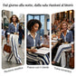 📢📢50% DI SCONTO!! ⏰Set da donna composto da camicia a righe e pantaloni a gamba larga