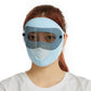 Maschera integrale traspirante con protezione solare in seta di ghiaccio a collo lungo