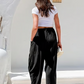 📢📢 Sconto del 40% ⏰ Pantaloni da donna in lino a gamba larga – Freschi, a vita alta, fluidi 🌾
