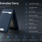 Portafoglio intelligente MagSafe in vera pelle nappa – con Apple Trova il mio™ e Google Find Hub™, protezione RFID e ricarica wireless.