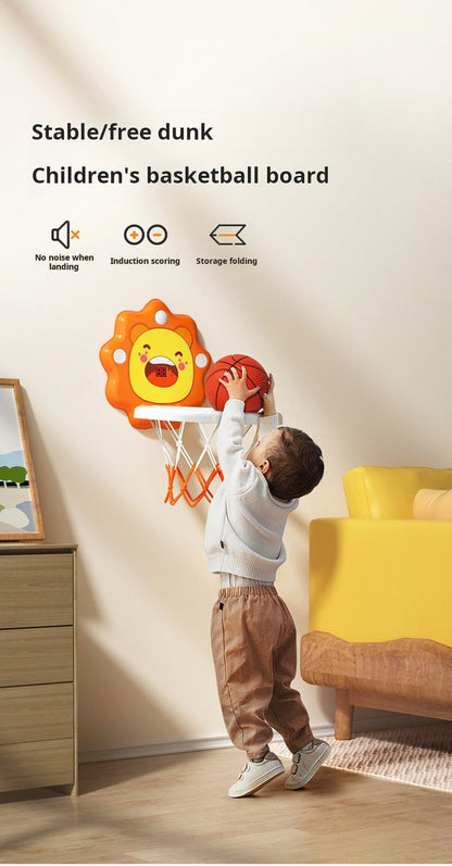 Canestro da basket per bambini, giocattolo sportivo, canestro da basket sollevabile silenzioso