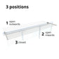 Stendino da Balcone Ribaltabile, Stendibiancheria da Ringhiera Esterno Resistente in Acciaio inox e alluminio, per terrazzi, balconi e ringhiere