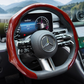 Coprivolante per auto con texture in fibra di carbonio ed effetto laser