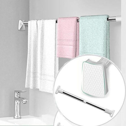 🧺 ASTA STENDIBIANCHERIA TELESCOPICA IN ACCIAIO INOX! 🔧 Niente trapani, niente buchi – si installa in un attimo e regge tutto! Perfetta per balconi, camere e bagni! 🏠✨