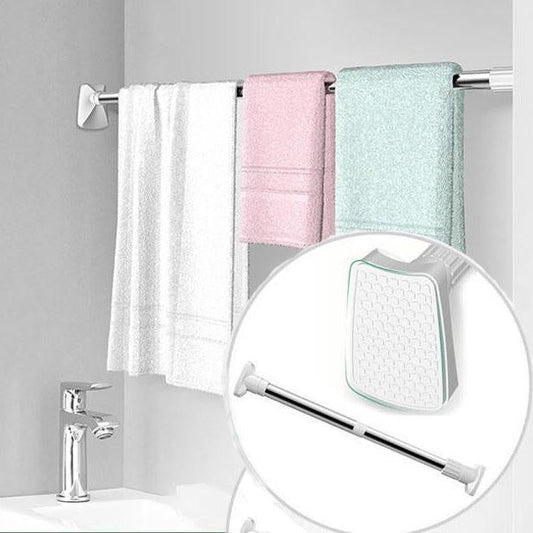 🧺 ASTA STENDIBIANCHERIA TELESCOPICA IN ACCIAIO INOX! 🔧 Niente trapani, niente buchi – si installa in un attimo e regge tutto! Perfetta per balconi, camere e bagni! 🏠✨