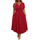 💗 Abito Elegante da Donna con Scollo a V e Dettaglio a Torsione 💗 ✨ Fai Risplendere il Tuo Fascino