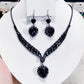 💎 SCONTO DEL 50% A TEMPO LIMITATO! ✨ Set di gioielli "Cuore Scintillante" – Collana e Orecchini, Elegante e Leggero 💖