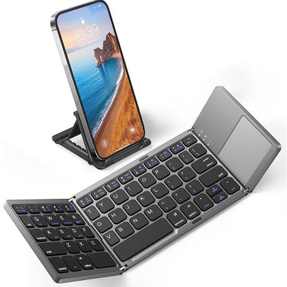 Mini tastiera Bluetooth wireless ultrasottile, tastiera per tablet pieghevole e semplice per casa e ufficio