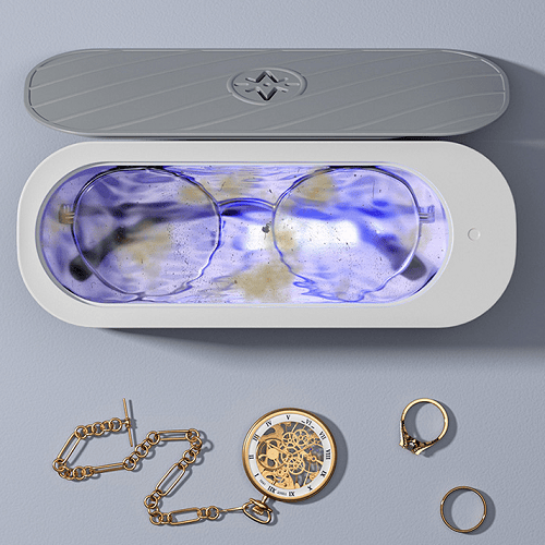 🏆 Pulizia professionale ad ultrasuoni di alta tecnologia: Ridona splendore ai tuoi gioielli e occhiali senza alcun rischio di danni! 🌿✨