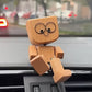 🔥 Adorabile Piccola Figura di Legno Oscillante & 12 Espressioni Magnetiche