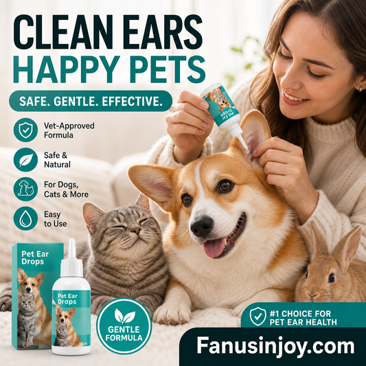 Offerta a Tempo Limitato! 🐱🐶 Gocce Detergenti Delicate per Orecchie degli Animali — Addio alle Malattie del Canale Uditivo Esterno