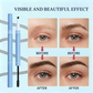 Waterbestendig 2-in-1 mini-wenkbrauwpotlood en gekleurde wenkbrauwgel: langhoudende make-up voor de wenkbrauwen om natuurlijke en realistische lijnen te creëren die de haartjes nabootsen.