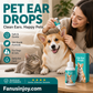 Offerta a Tempo Limitato! 🐱🐶 Gocce Detergenti Delicate per Orecchie degli Animali — Addio alle Malattie del Canale Uditivo Esterno