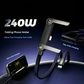 ⚡Cavo di ricarica invisibile 2 in 1 – Cavo di ricarica rapida da 240 W con supporto per telefono integrato