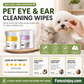🥳SUPER VENDITA 2026🥳💞50.000+ VENDUTI!👵❤️ Salviette Detergenti Naturali a Base Vegetale per Occhi e Orecchie degli Animali