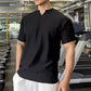 חולצות אימון אתלטי שרירים עם צווארון V לגברים😍